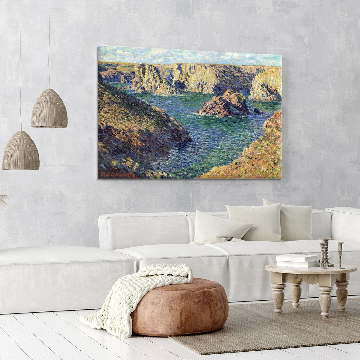 Port Donnant by Monet Canvas Print or Poster - Canvas Art Rocks - 6