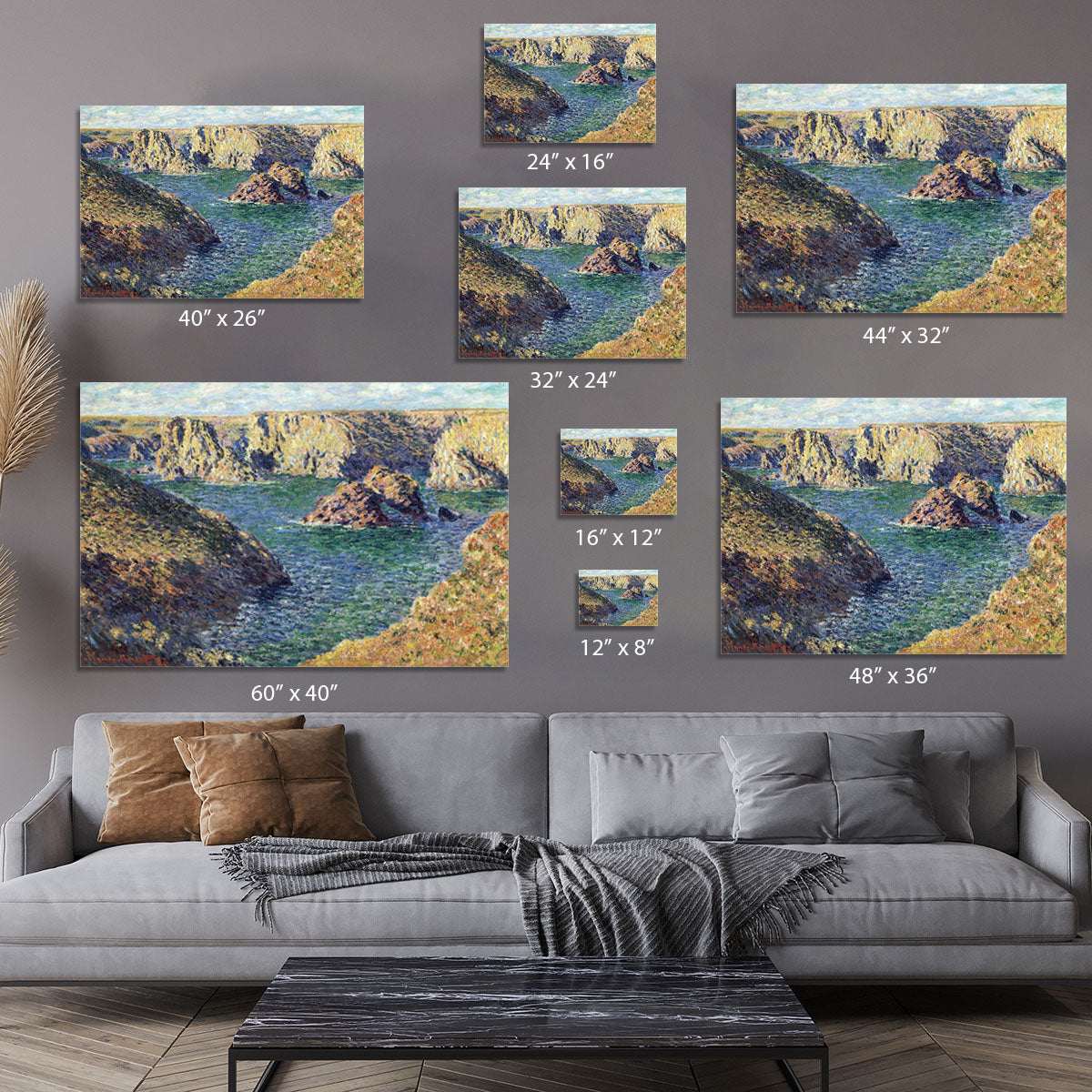 Port Donnant by Monet Canvas Print or Poster - Canvas Art Rocks - 7