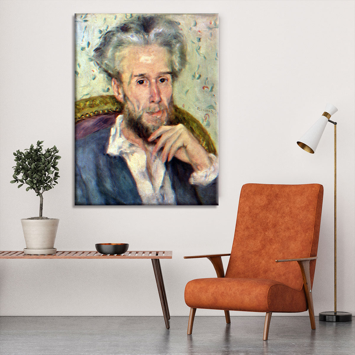 Portait of Victor Chocquet 2 by Renoir Canvas Print or Poster - Canvas Art Rocks - 6