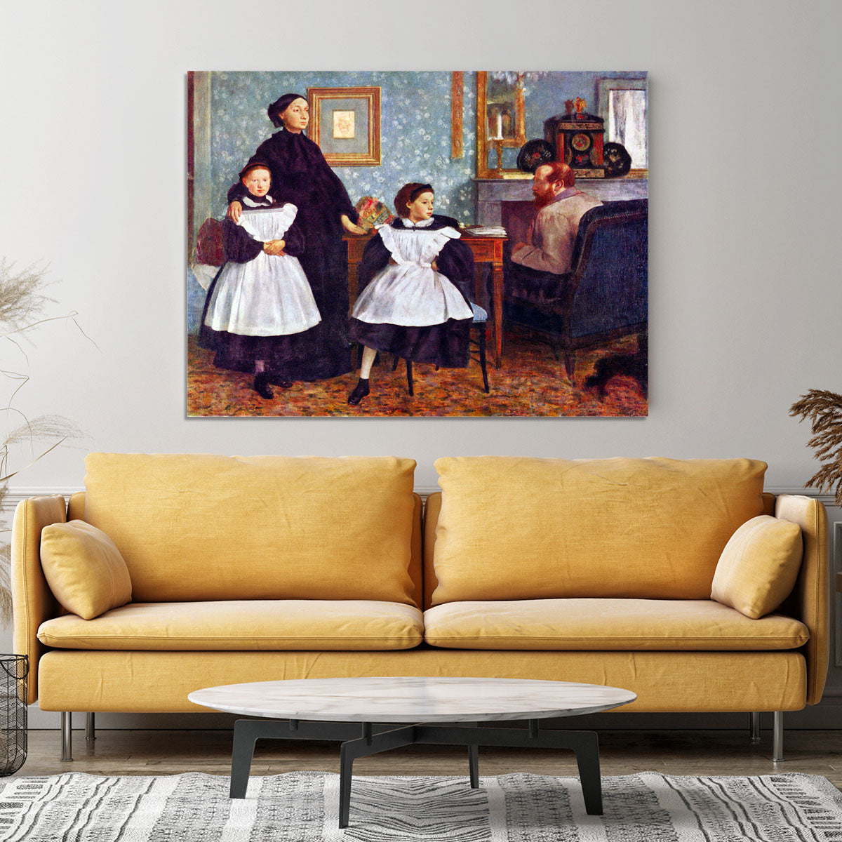 Portait of the Bellelli family by Degas Canvas Print or Poster - Canvas Art Rocks - 4