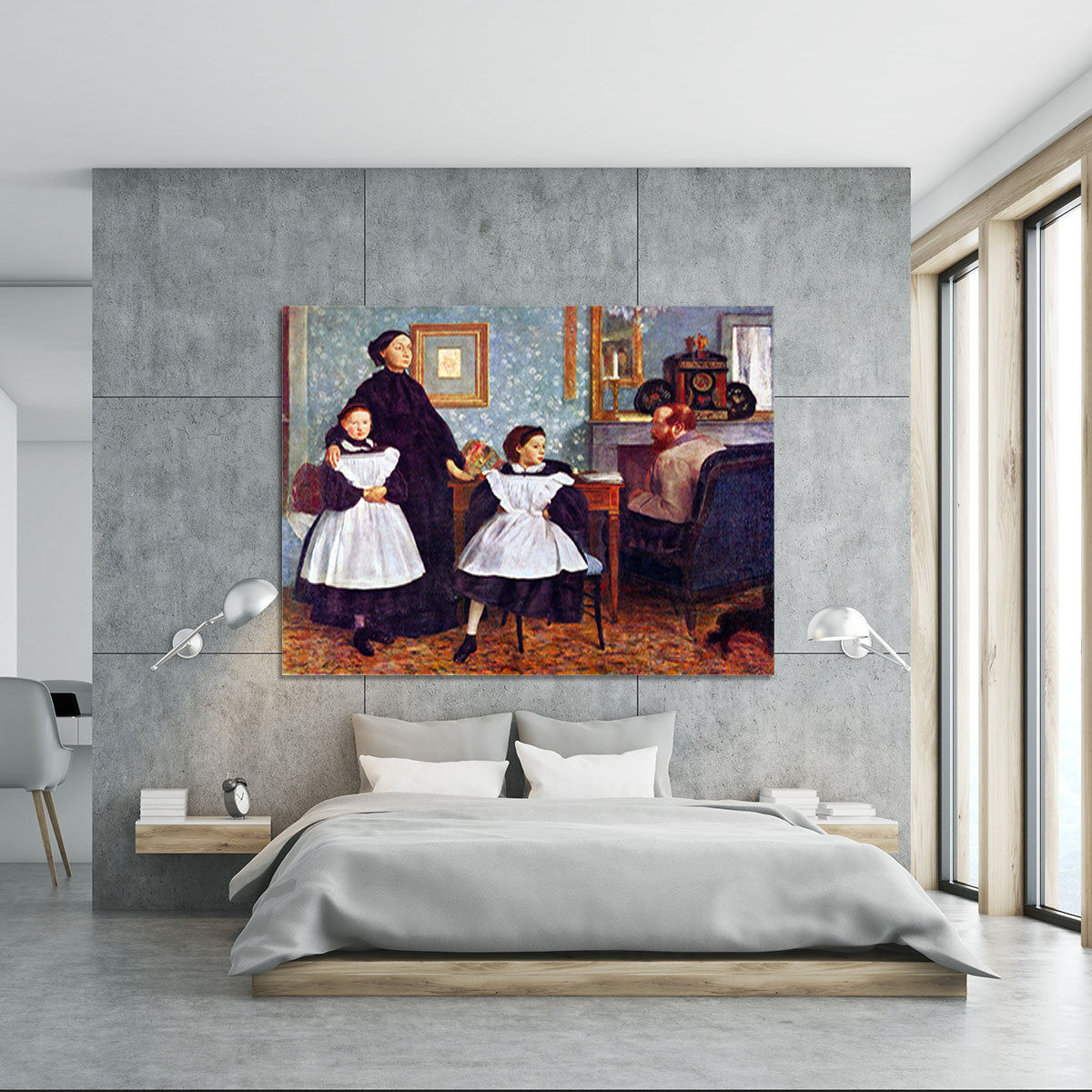 Portait of the Bellelli family by Degas Canvas Print or Poster - Canvas Art Rocks - 5