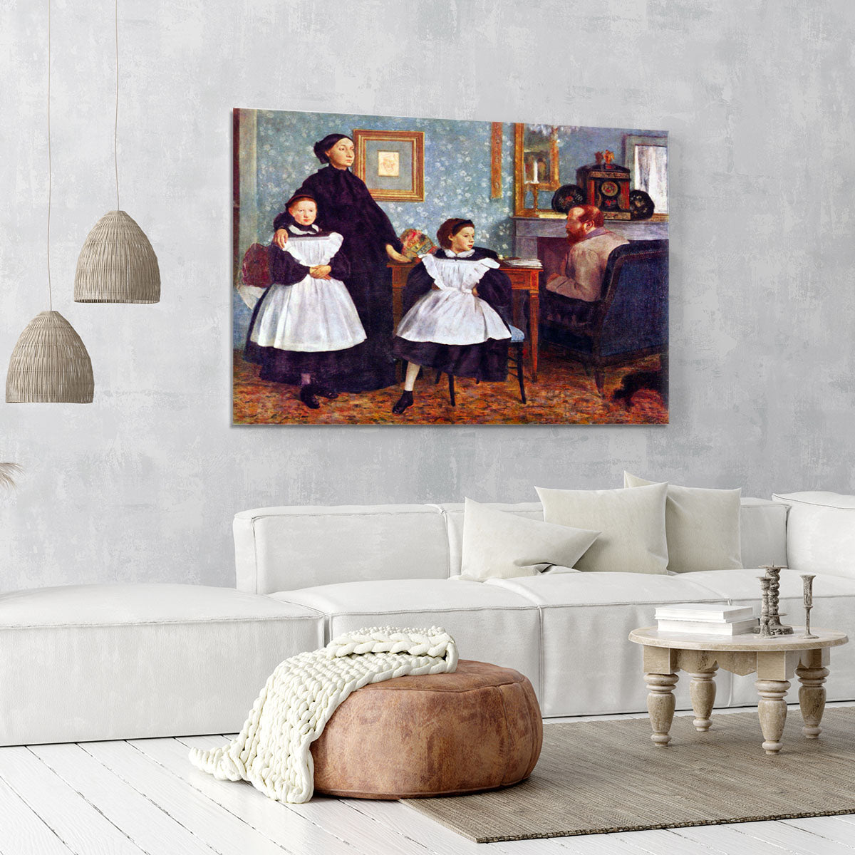 Portait of the Bellelli family by Degas Canvas Print or Poster - Canvas Art Rocks - 6