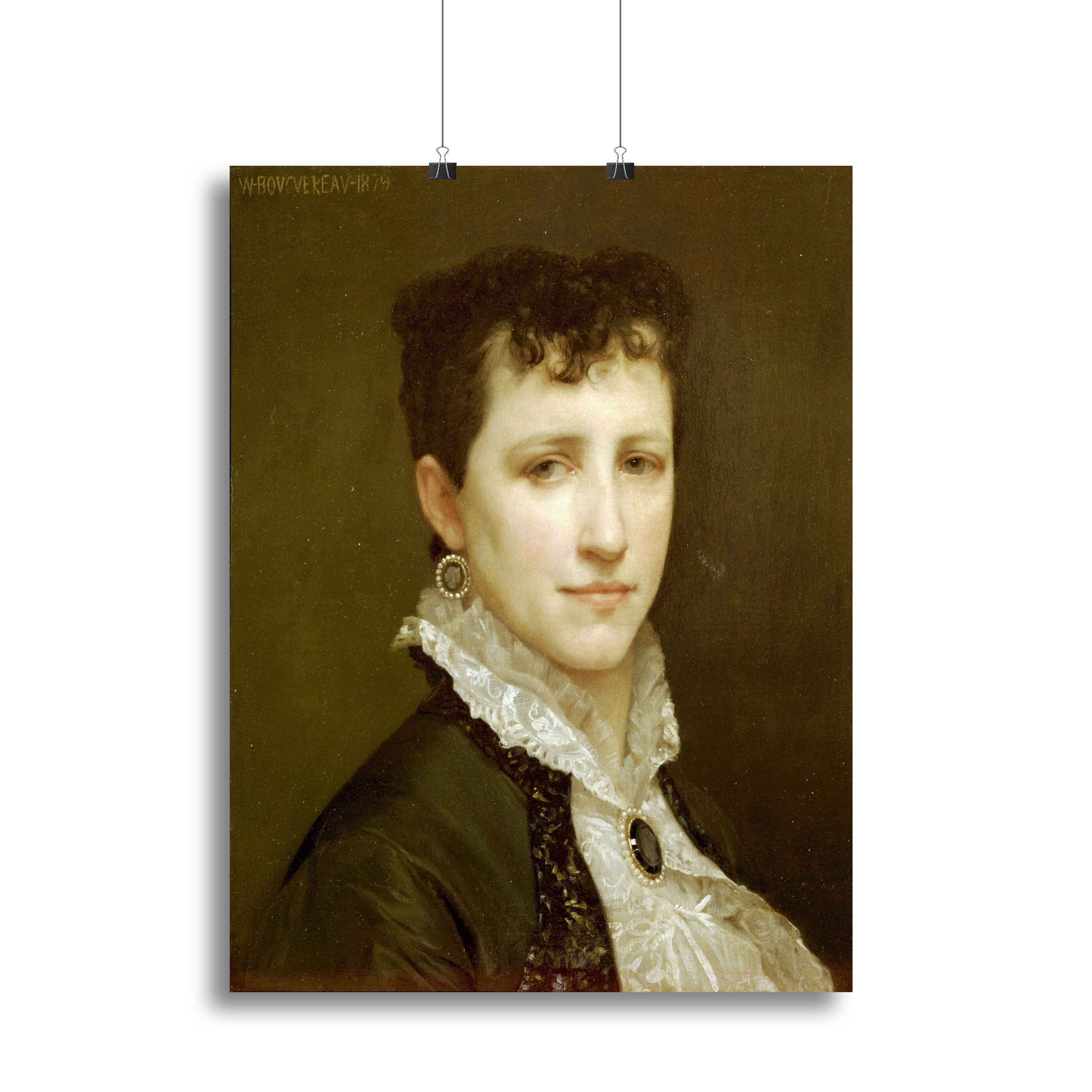 Portrait de Mademoiselle Elizabeth Gardner By Bouguereau Canvas Print or Poster - Canvas Art Rocks - 2