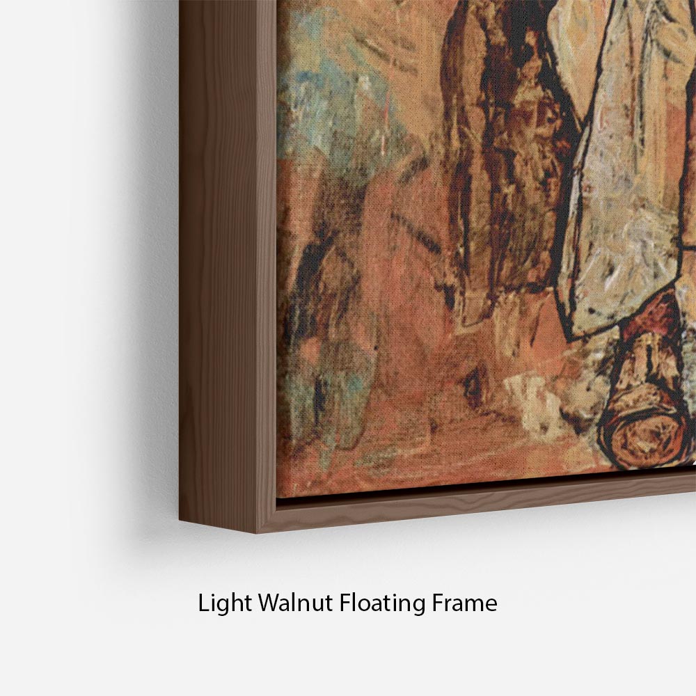 Portrait of Albert Paris von Gütersloh by Egon Schiele Floating Frame Canvas - Canvas Art Rocks - 8