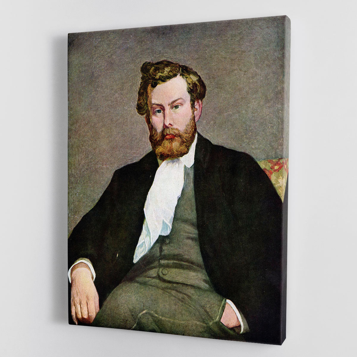 Portrait of Alfred Sisley by Renoir Canvas Print or Poster - Canvas Art Rocks - 1