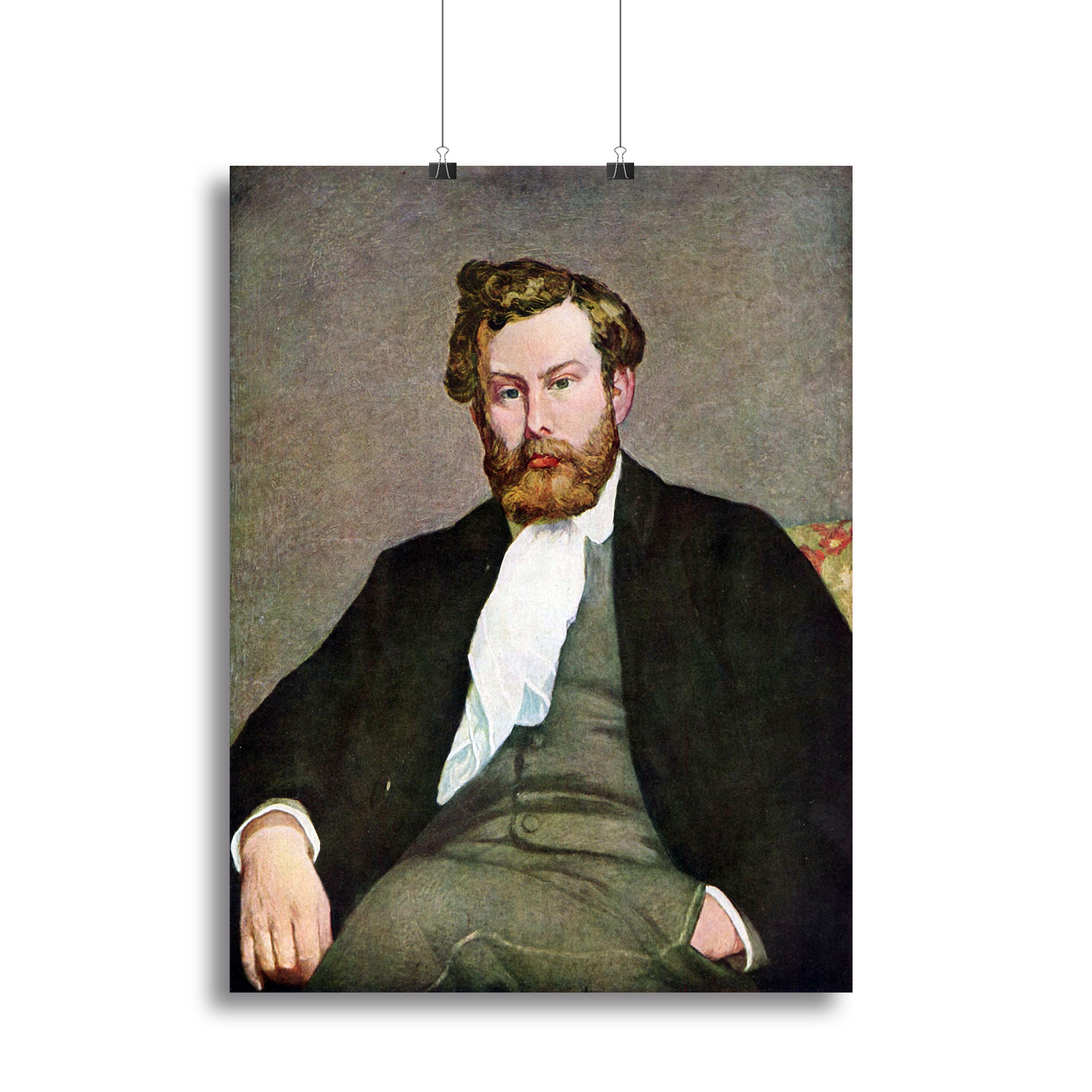 Portrait of Alfred Sisley by Renoir Canvas Print or Poster - Canvas Art Rocks - 2