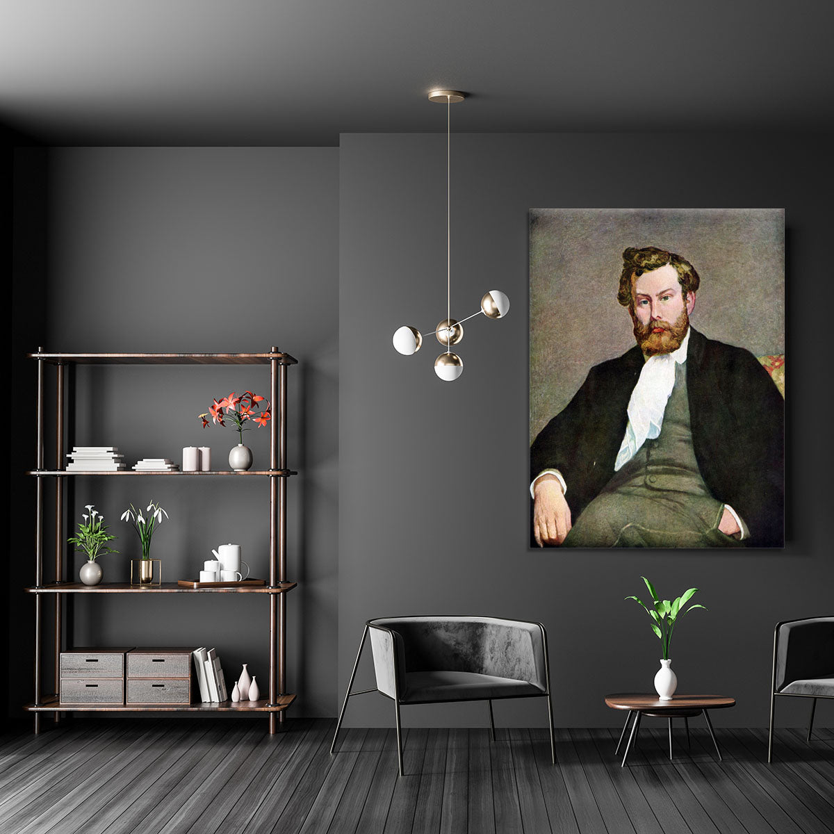 Portrait of Alfred Sisley by Renoir Canvas Print or Poster - Canvas Art Rocks - 5