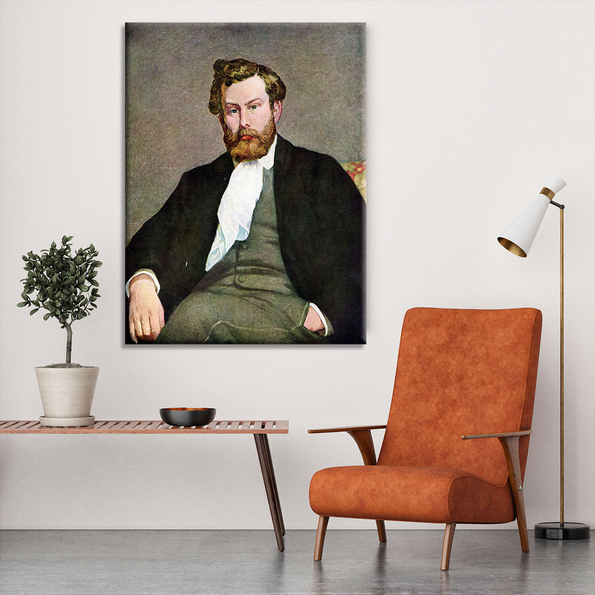 Portrait of Alfred Sisley by Renoir Canvas Print or Poster - Canvas Art Rocks - 6
