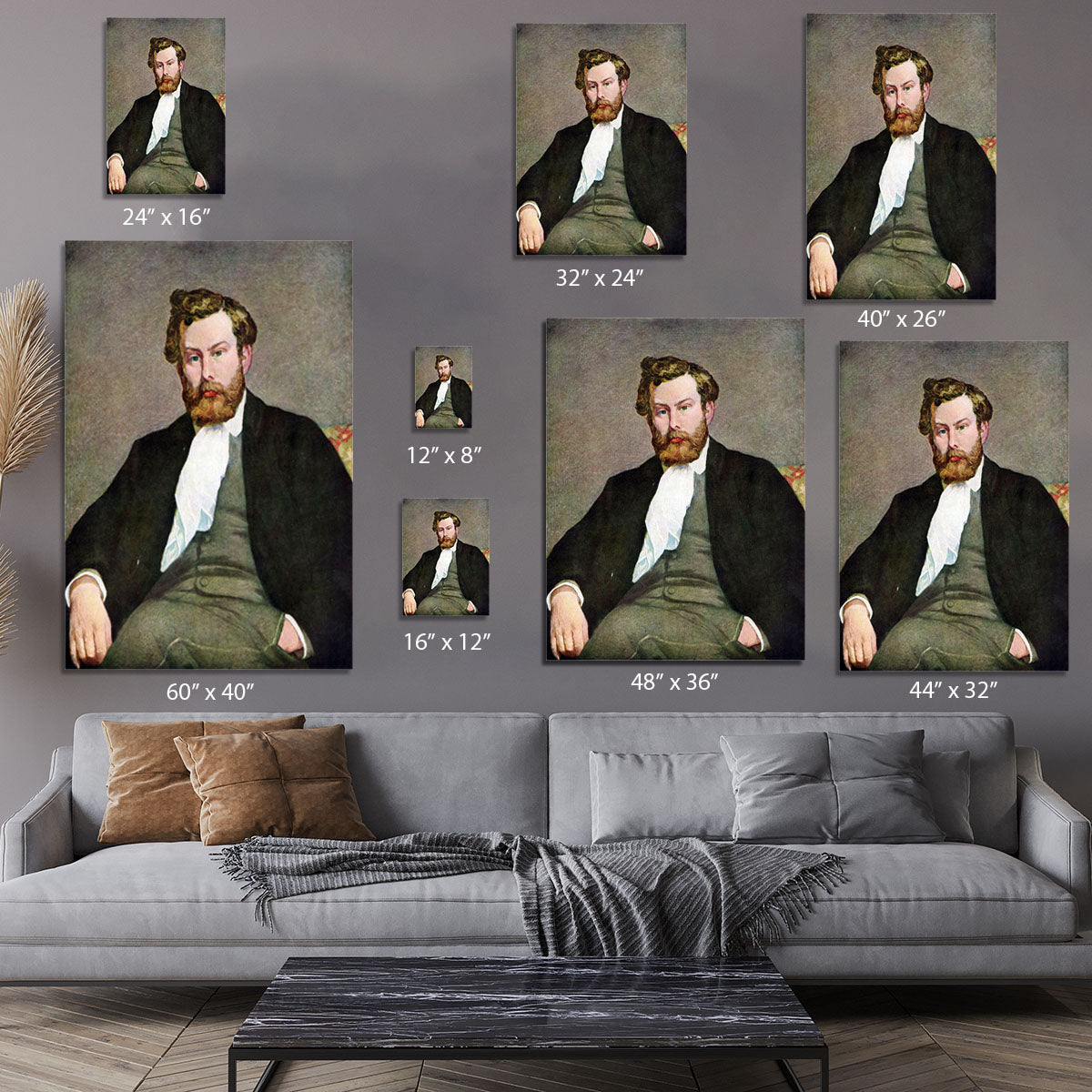 Portrait of Alfred Sisley by Renoir Canvas Print or Poster - Canvas Art Rocks - 7