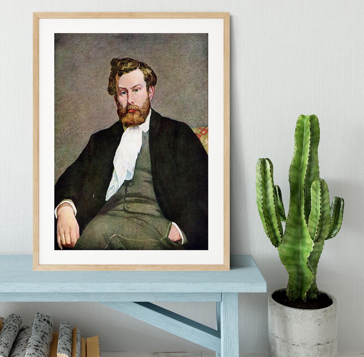 Portrait of Alfred Sisley by Renoir Framed Print - Canvas Art Rocks - 3