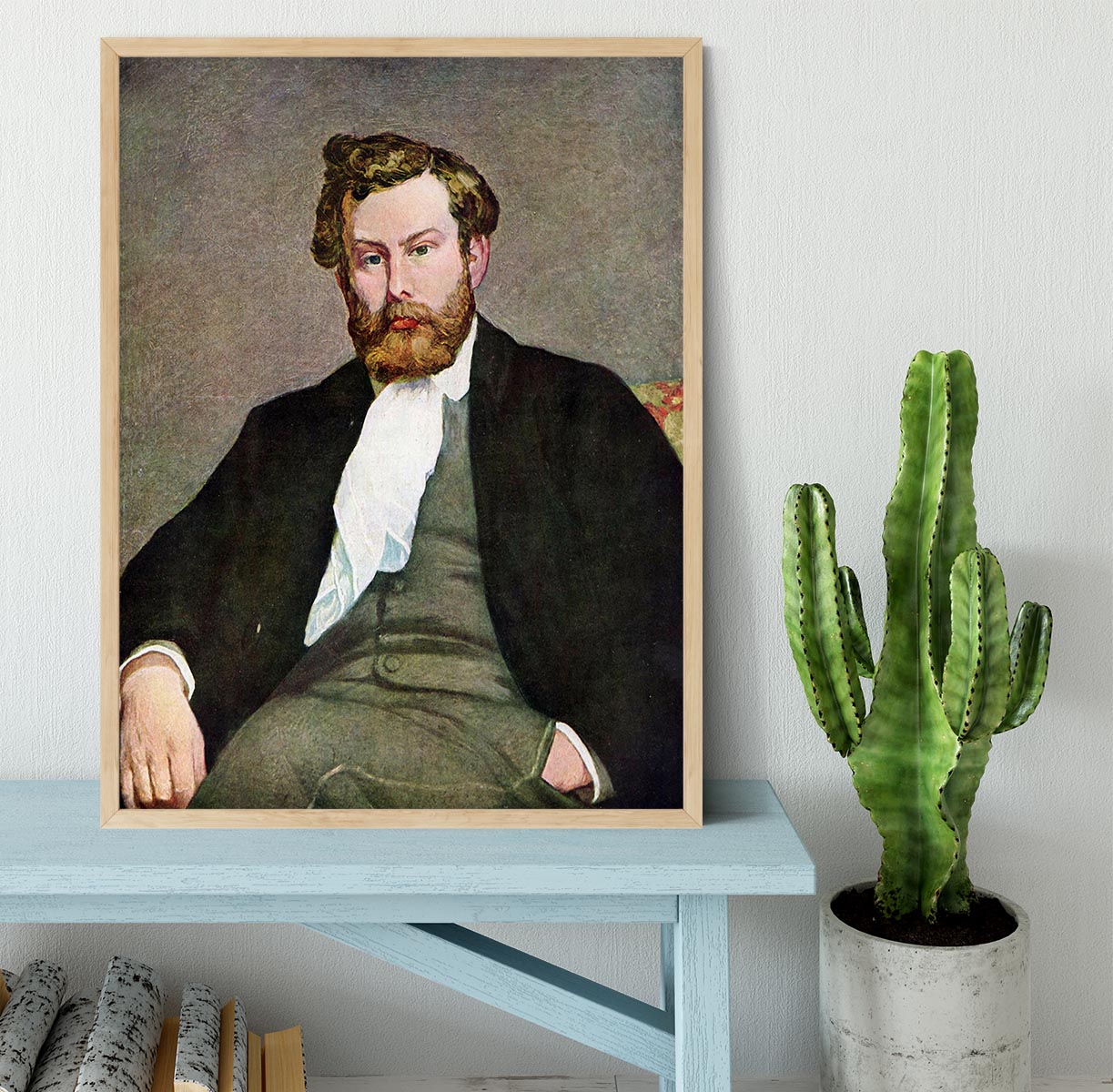 Portrait of Alfred Sisley by Renoir Framed Print - Canvas Art Rocks - 4