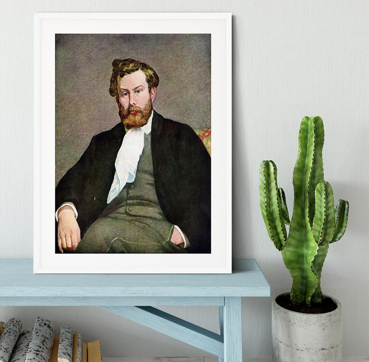 Portrait of Alfred Sisley by Renoir Framed Print - Canvas Art Rocks - 5