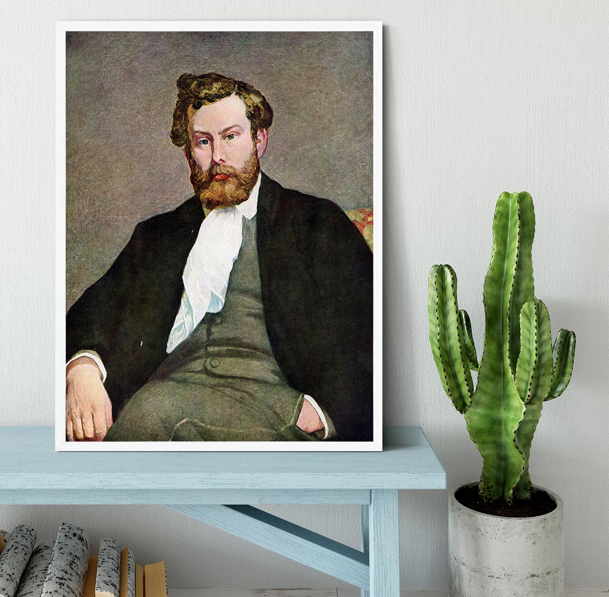Portrait of Alfred Sisley by Renoir Framed Print - Canvas Art Rocks -6