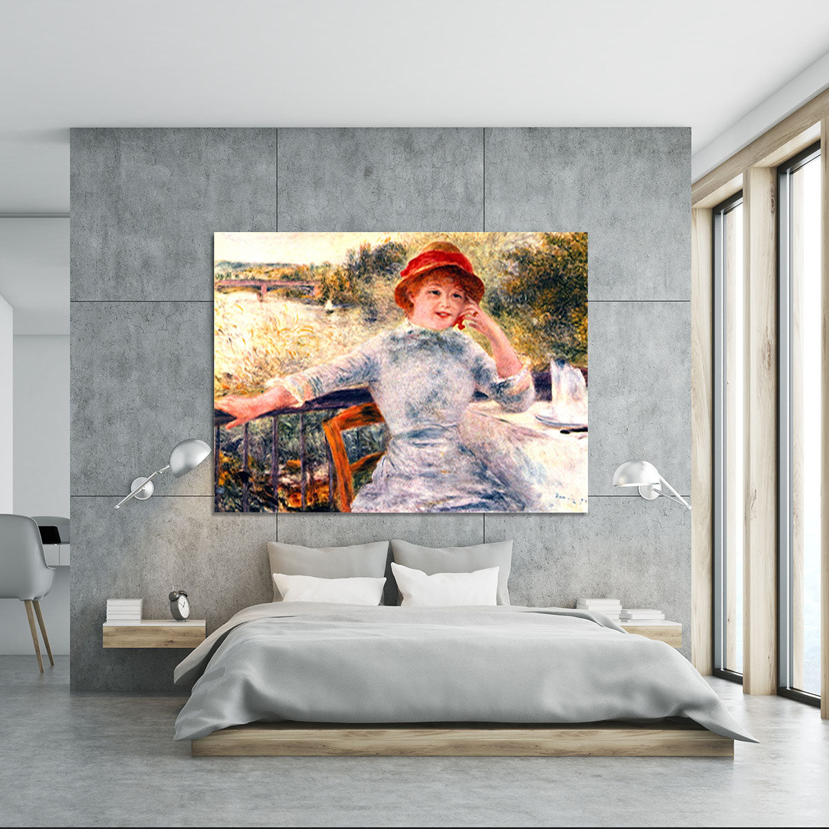 Portrait of Alphonsine Fournaise by Renoir Canvas Print or Poster - Canvas Art Rocks - 5