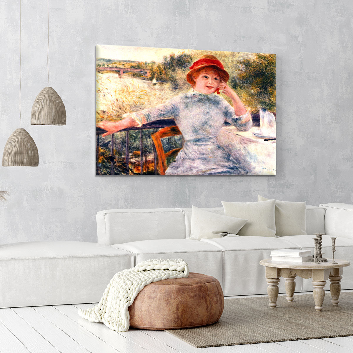 Portrait of Alphonsine Fournaise by Renoir Canvas Print or Poster - Canvas Art Rocks - 6
