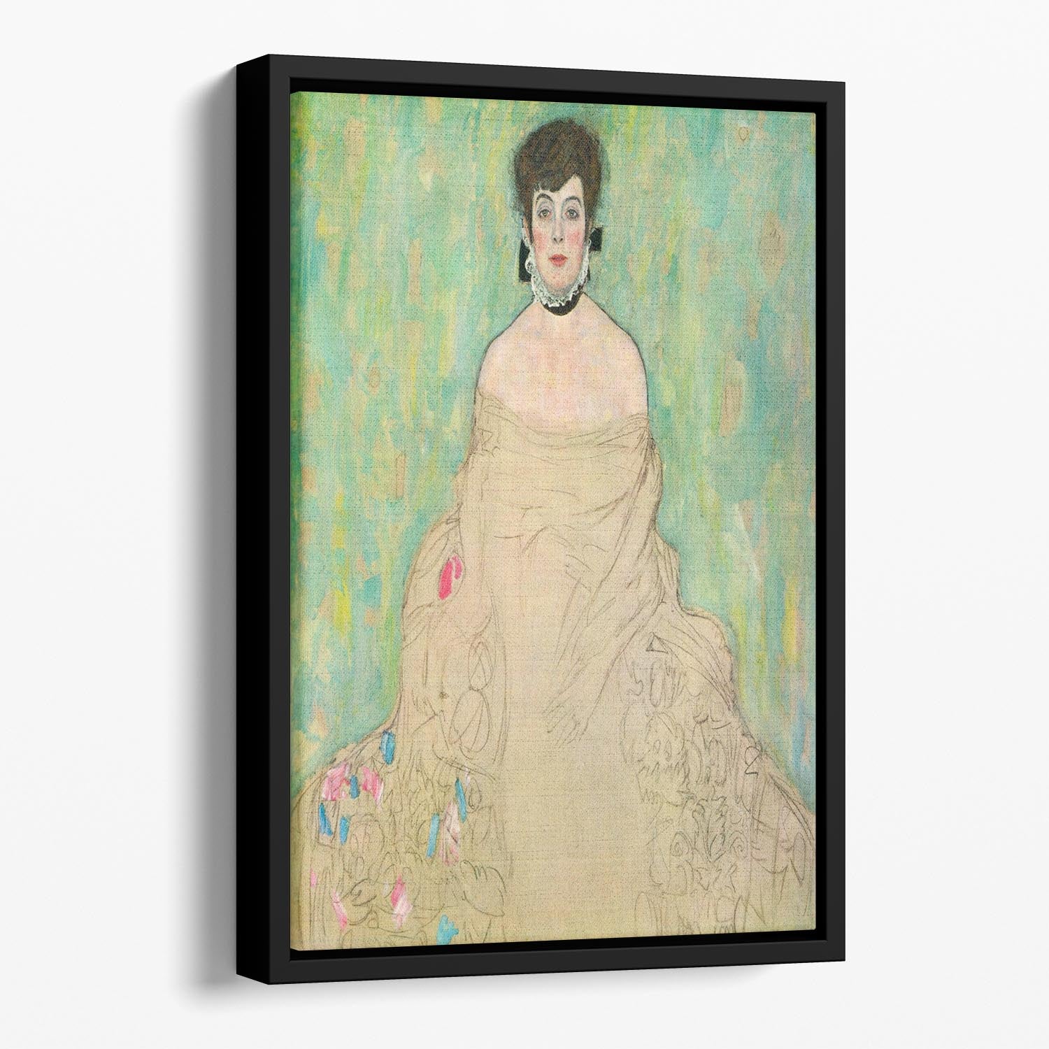 Portrait of Amalie Zuckerkandl by Klimt Floating Framed Canvas