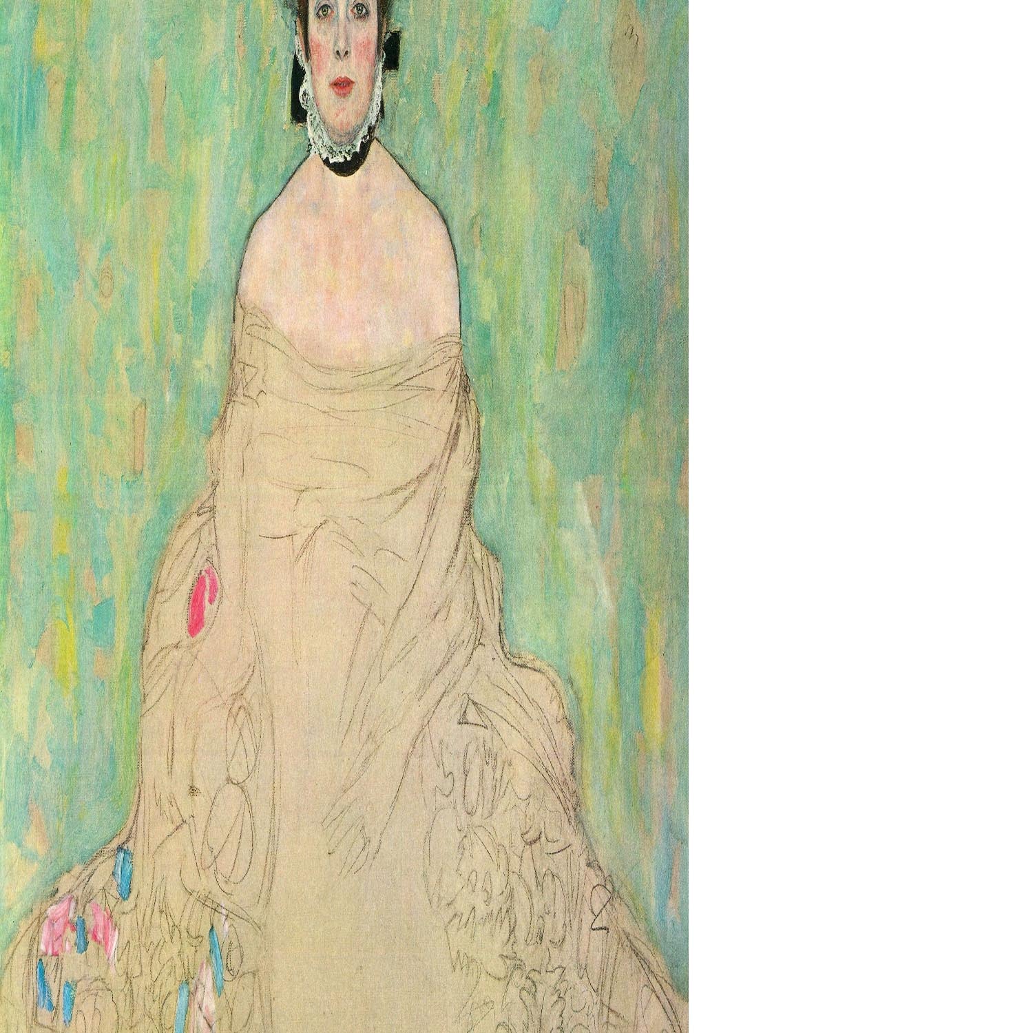 Portrait of Amalie Zuckerkandl by Klimt Floating Framed Canvas