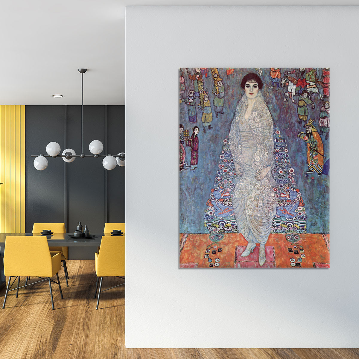 Portrait of Baroness Elisabeth Bachofen by Klimt Canvas Print or Poster - Canvas Art Rocks - 4