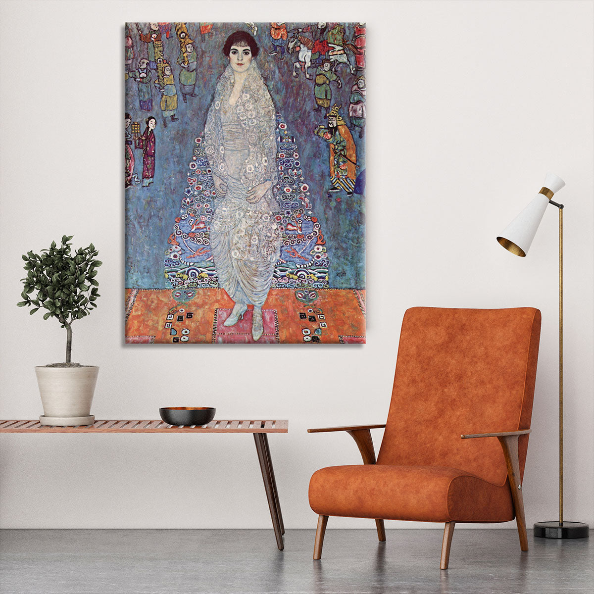 Portrait of Baroness Elisabeth Bachofen by Klimt Canvas Print or Poster - Canvas Art Rocks - 6