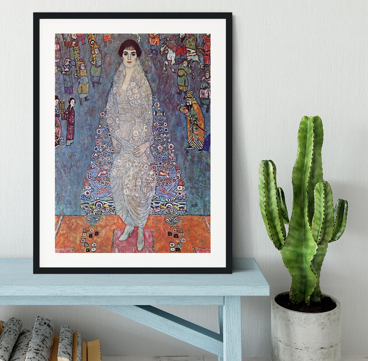 Portrait of Baroness Elisabeth Bachofen by Klimt Framed Print - Canvas Art Rocks - 1