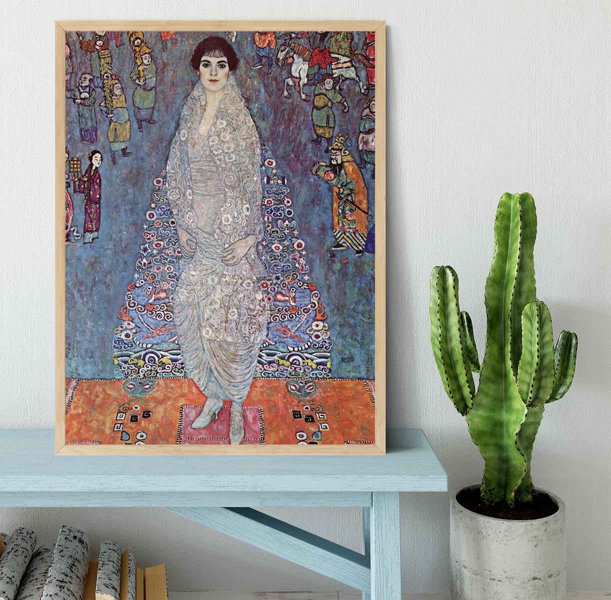 Portrait of Baroness Elisabeth Bachofen by Klimt Framed Print - Canvas Art Rocks - 4