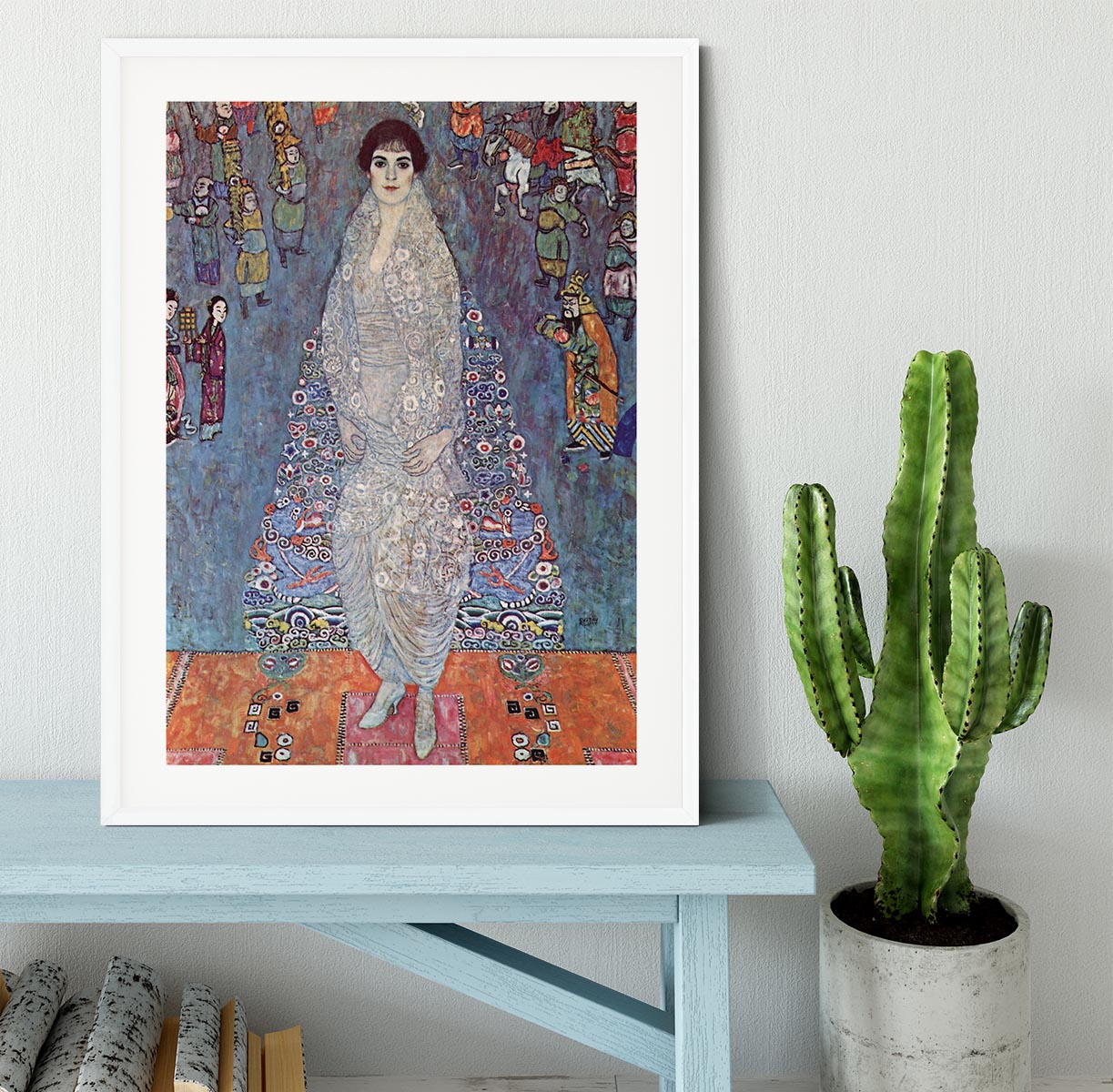 Portrait of Baroness Elisabeth Bachofen by Klimt Framed Print - Canvas Art Rocks - 5