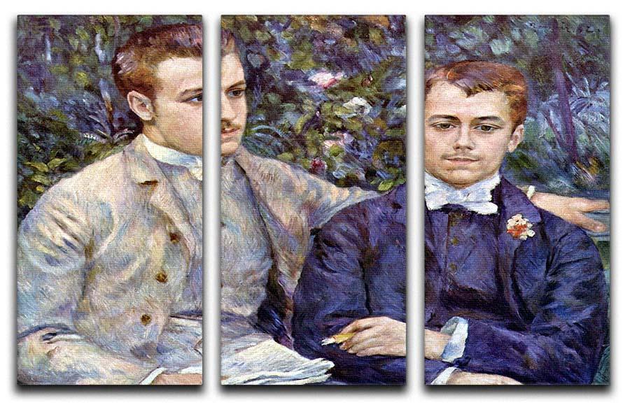 Portrait of Charles and George by Renoir 3 Split Panel Canvas Print - Canvas Art Rocks - 1