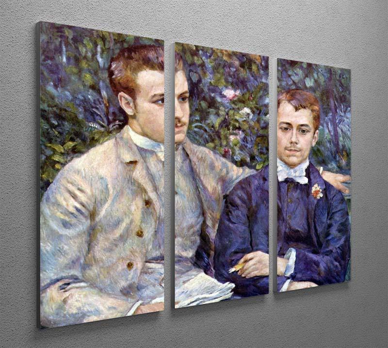 Portrait of Charles and George by Renoir 3 Split Panel Canvas Print - Canvas Art Rocks - 2