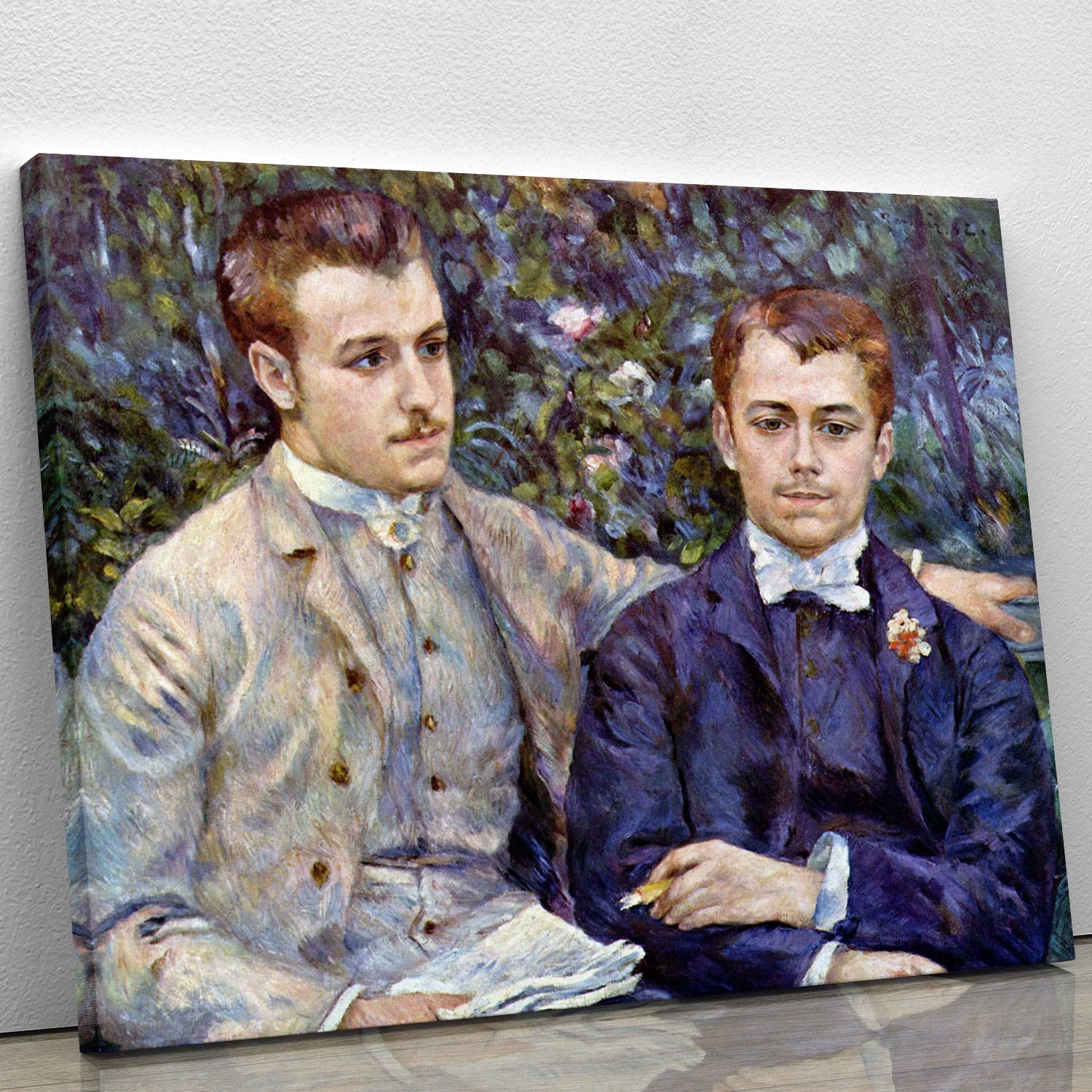 Portrait of Charles and George by Renoir Canvas Print or Poster - Canvas Art Rocks - 1