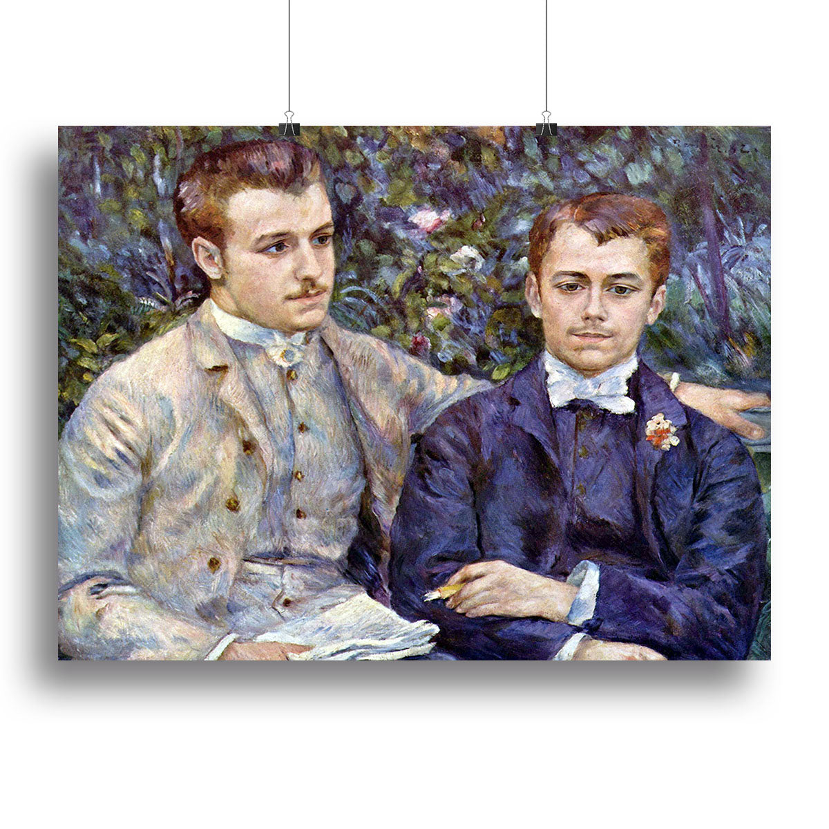 Portrait of Charles and George by Renoir Canvas Print or Poster - Canvas Art Rocks - 2