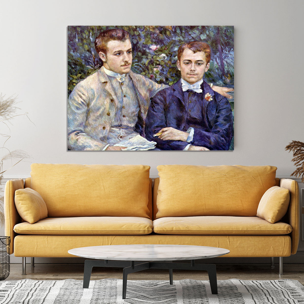 Portrait of Charles and George by Renoir Canvas Print or Poster - Canvas Art Rocks - 4