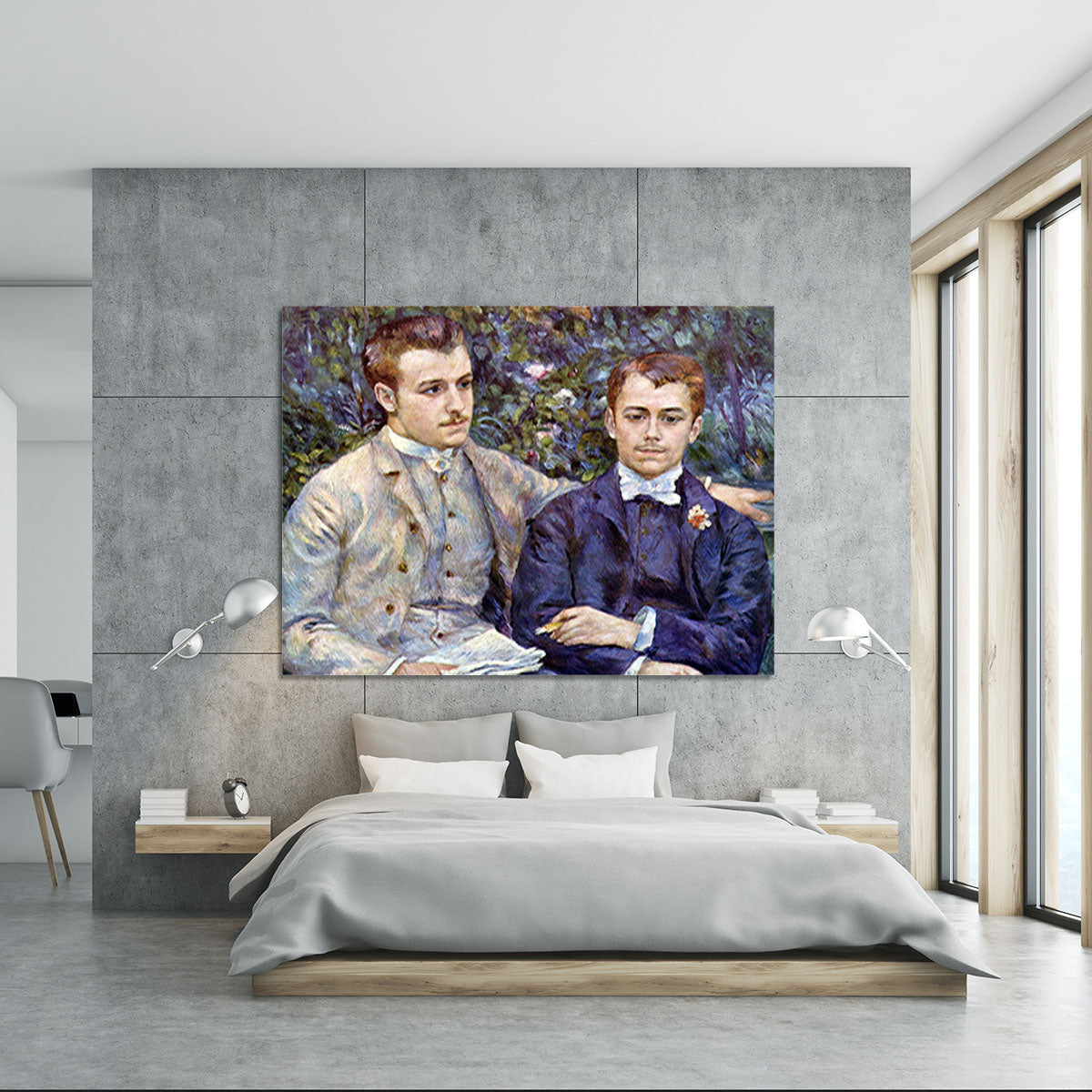 Portrait of Charles and George by Renoir Canvas Print or Poster - Canvas Art Rocks - 5