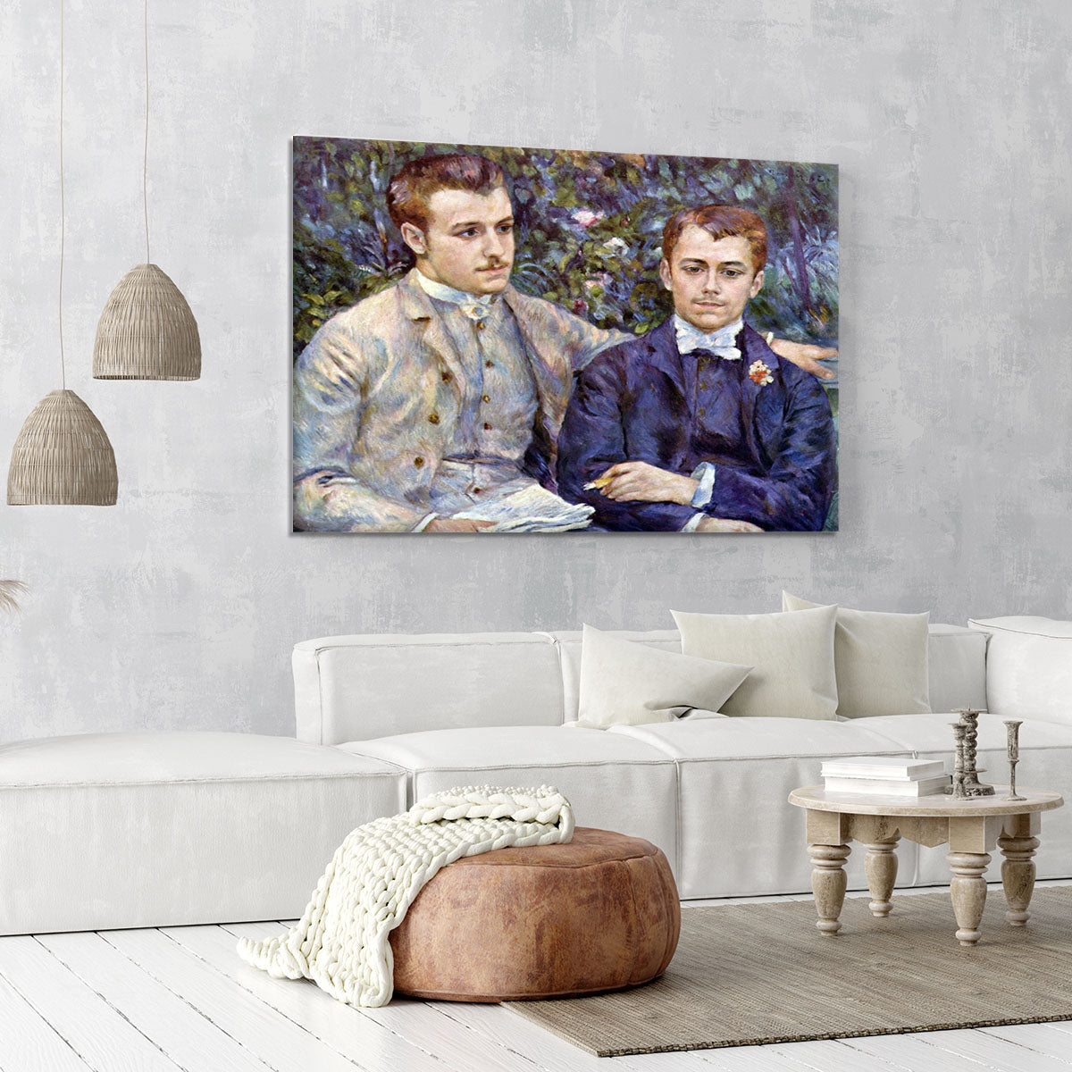 Portrait of Charles and George by Renoir Canvas Print or Poster - Canvas Art Rocks - 6