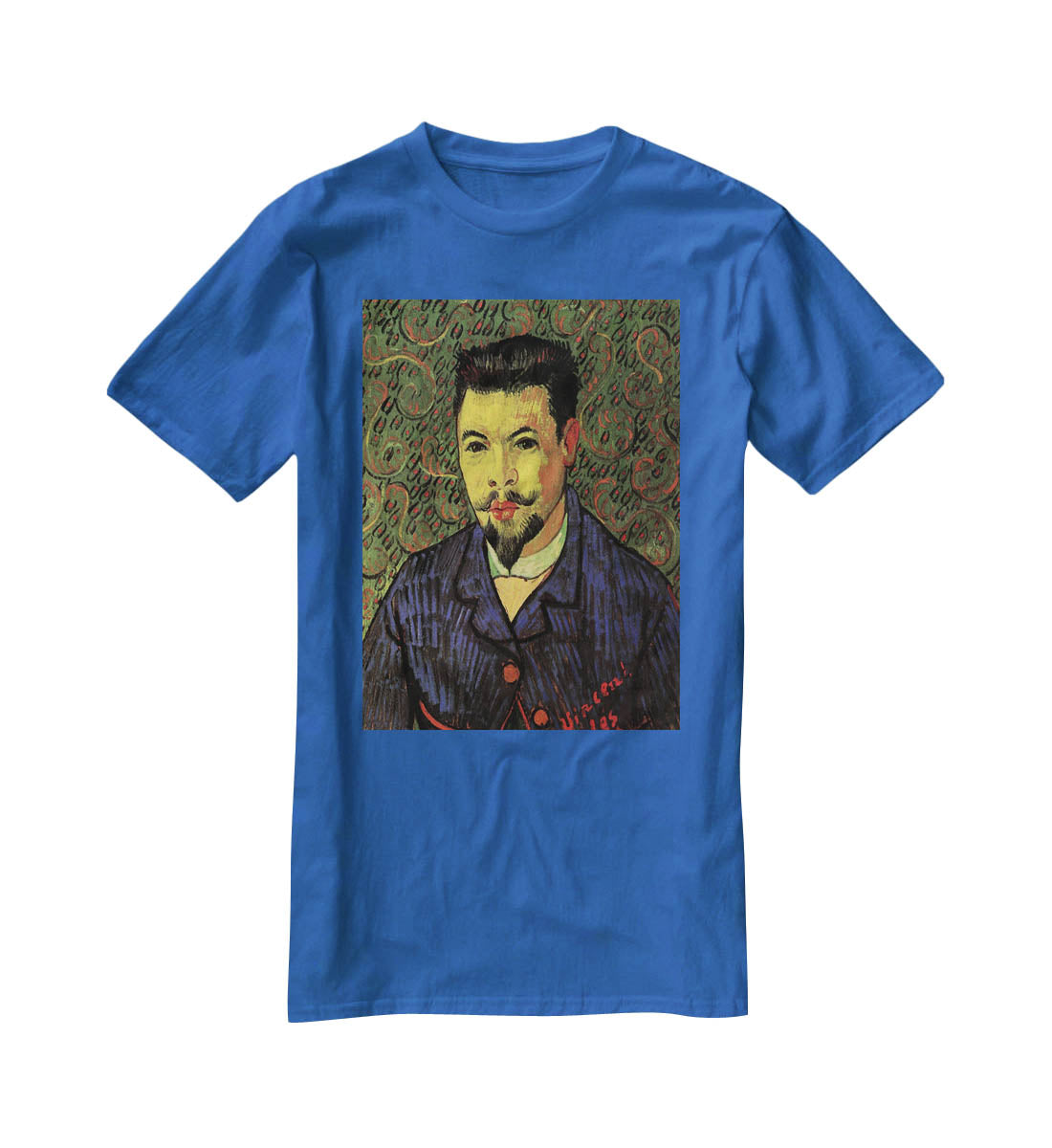 Portrait of Doctor Felix Rey by Van Gogh T-Shirt - Canvas Art Rocks - 2