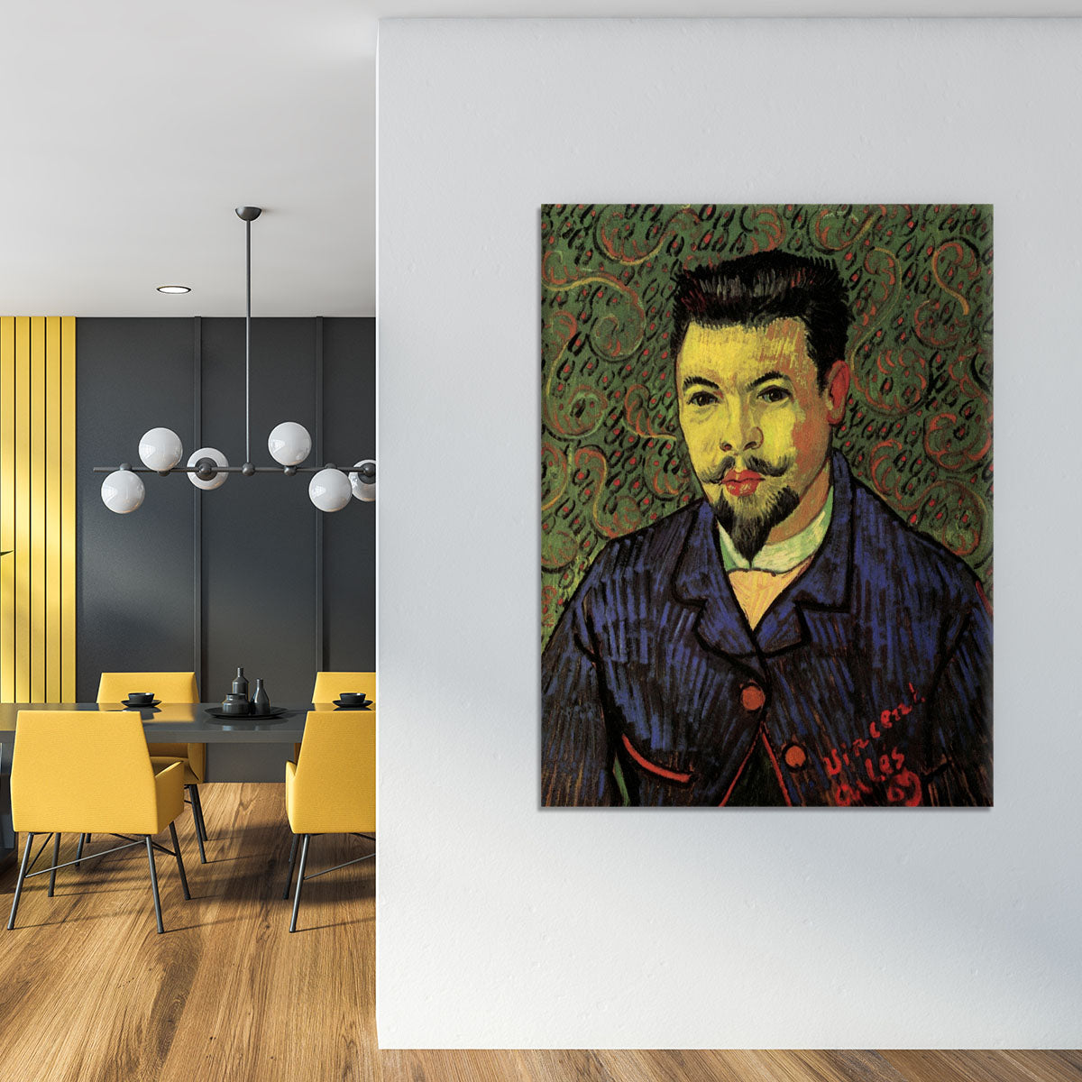 Portrait of Doctor Felix Rey by Van Gogh Canvas Print or Poster - Canvas Art Rocks - 4