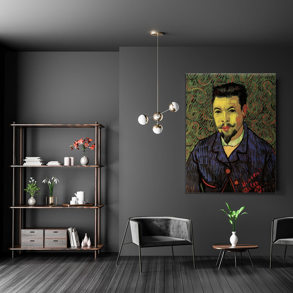 Portrait of Doctor Felix Rey by Van Gogh Canvas Print or Poster - Canvas Art Rocks - 5