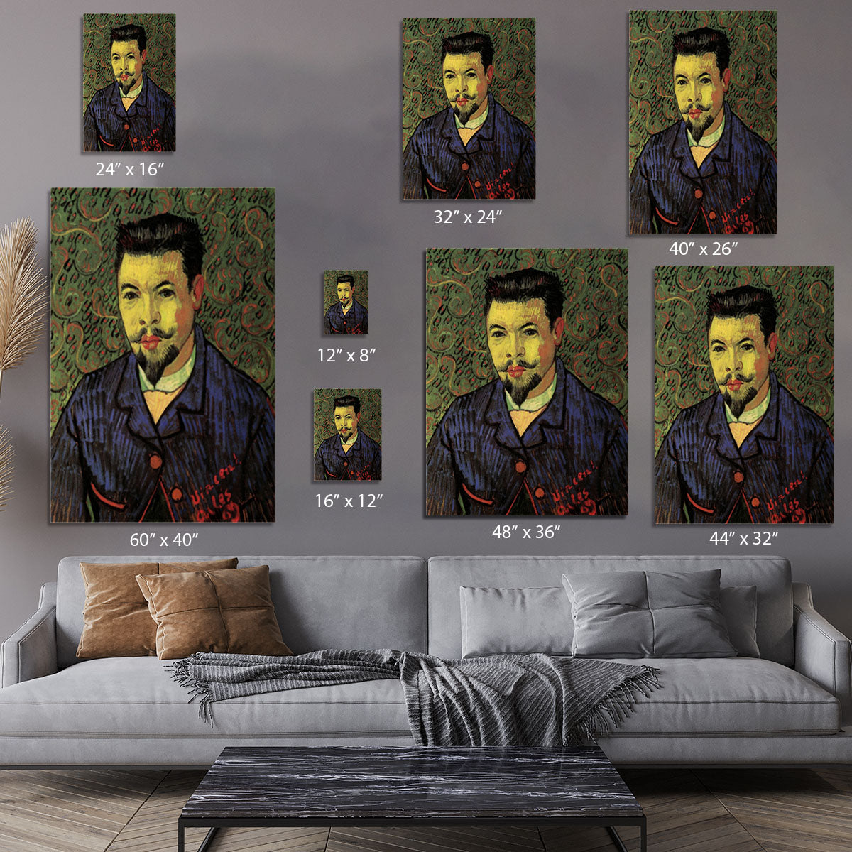 Portrait of Doctor Felix Rey by Van Gogh Canvas Print or Poster - Canvas Art Rocks - 7