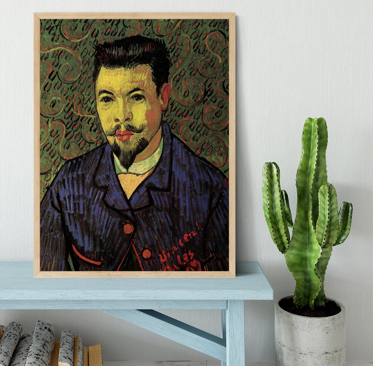 Portrait of Doctor Felix Rey by Van Gogh Framed Print - Canvas Art Rocks - 4