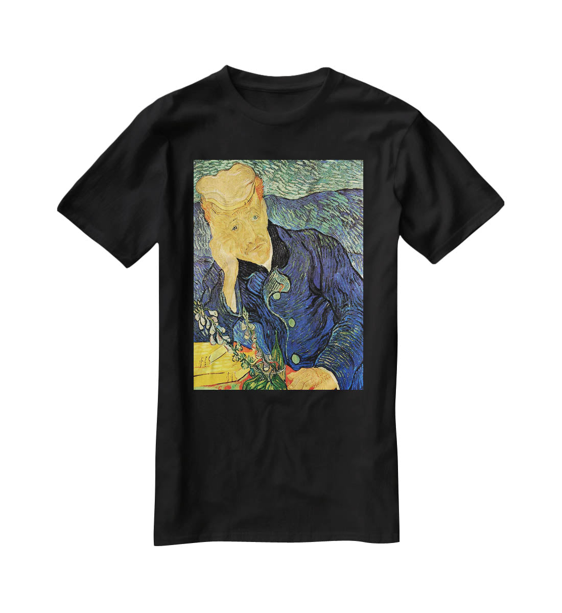 Portrait of Doctor Gachet 2 by Van Gogh T-Shirt - Canvas Art Rocks - 1