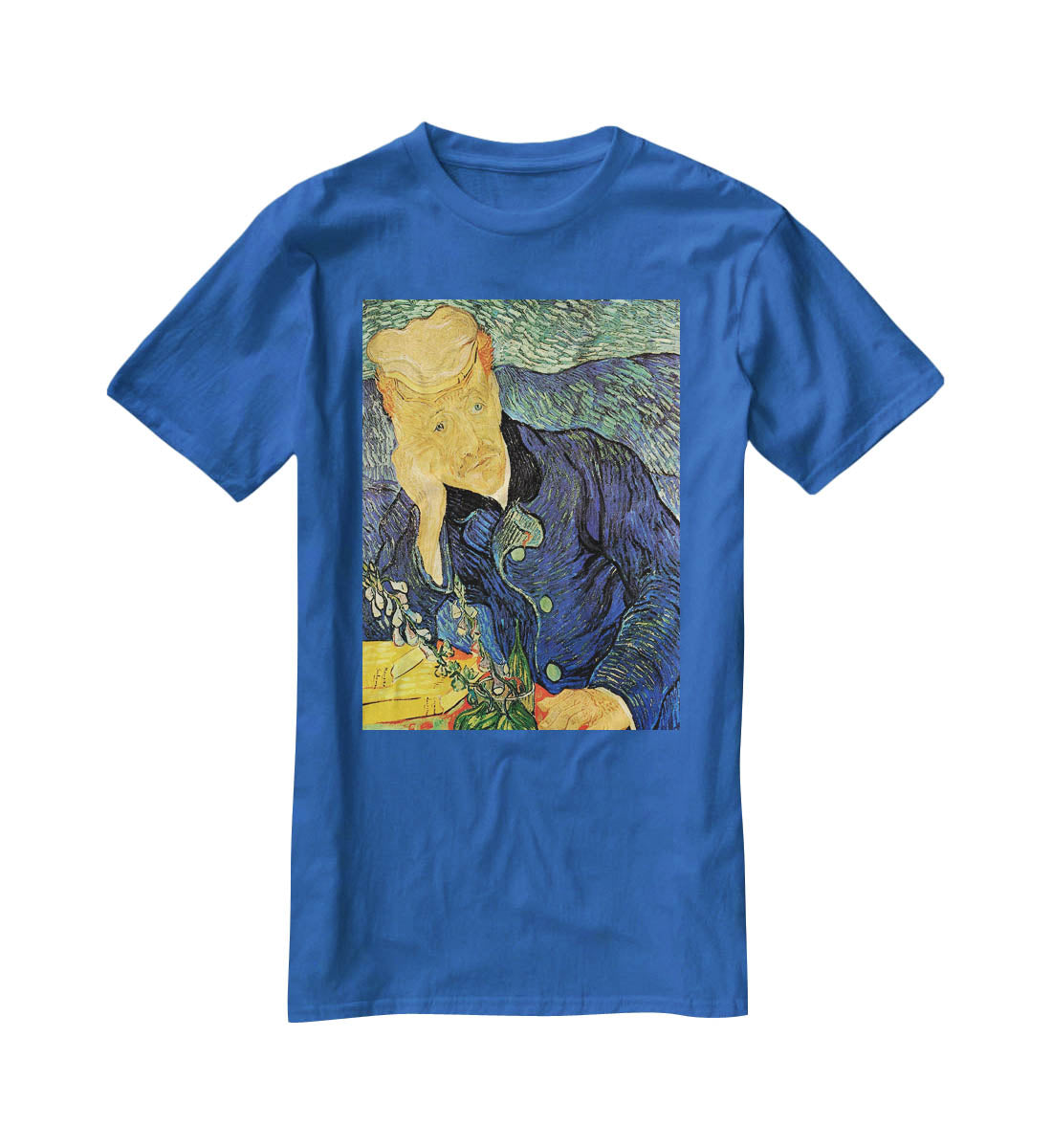 Portrait of Doctor Gachet 2 by Van Gogh T-Shirt - Canvas Art Rocks - 2