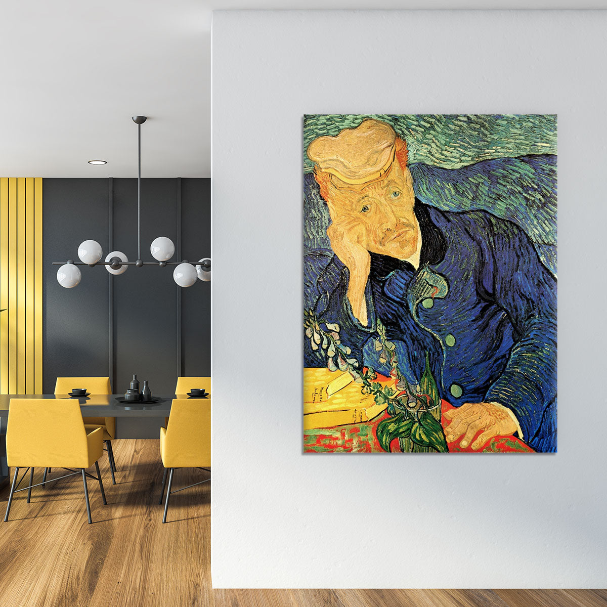 Portrait of Doctor Gachet 2 by Van Gogh Canvas Print or Poster - Canvas Art Rocks - 4