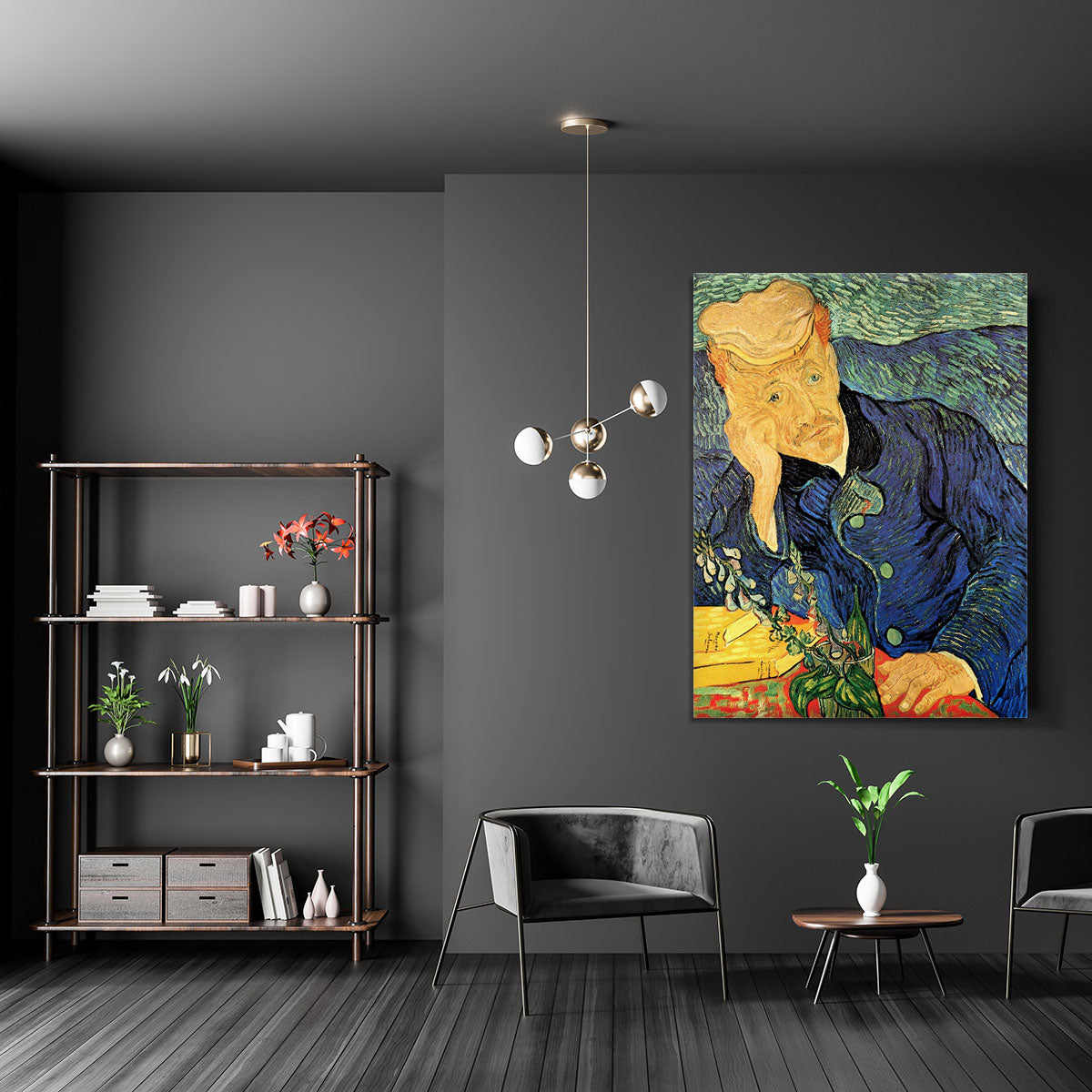 Portrait of Doctor Gachet 2 by Van Gogh Canvas Print or Poster - Canvas Art Rocks - 5