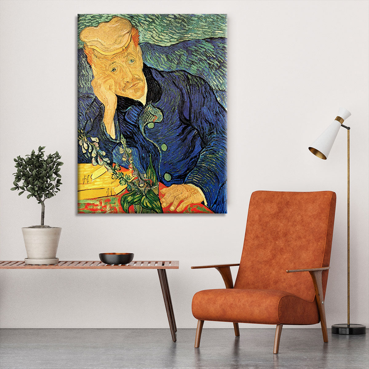 Portrait of Doctor Gachet 2 by Van Gogh Canvas Print or Poster - Canvas Art Rocks - 6