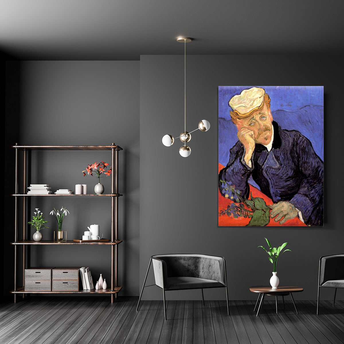 Portrait of Doctor Gachet by Van Gogh Canvas Print or Poster - Canvas Art Rocks - 5