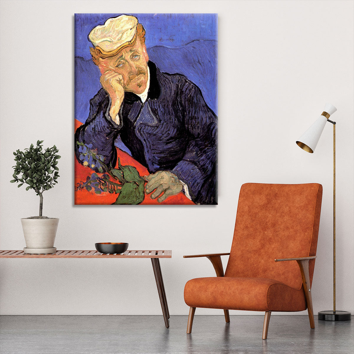 Portrait of Doctor Gachet by Van Gogh Canvas Print or Poster - Canvas Art Rocks - 6