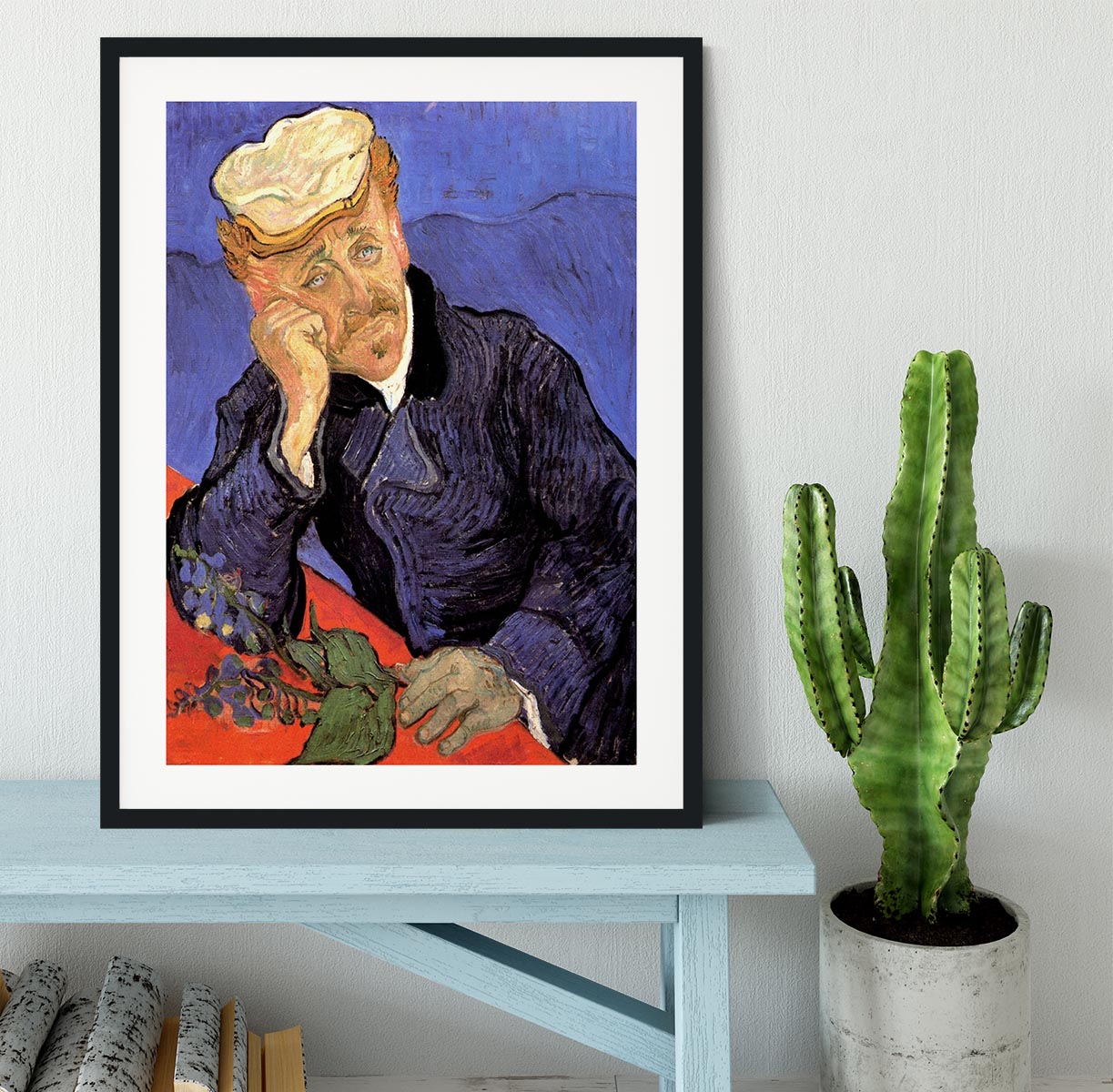 Portrait of Doctor Gachet by Van Gogh Framed Print - Canvas Art Rocks - 1