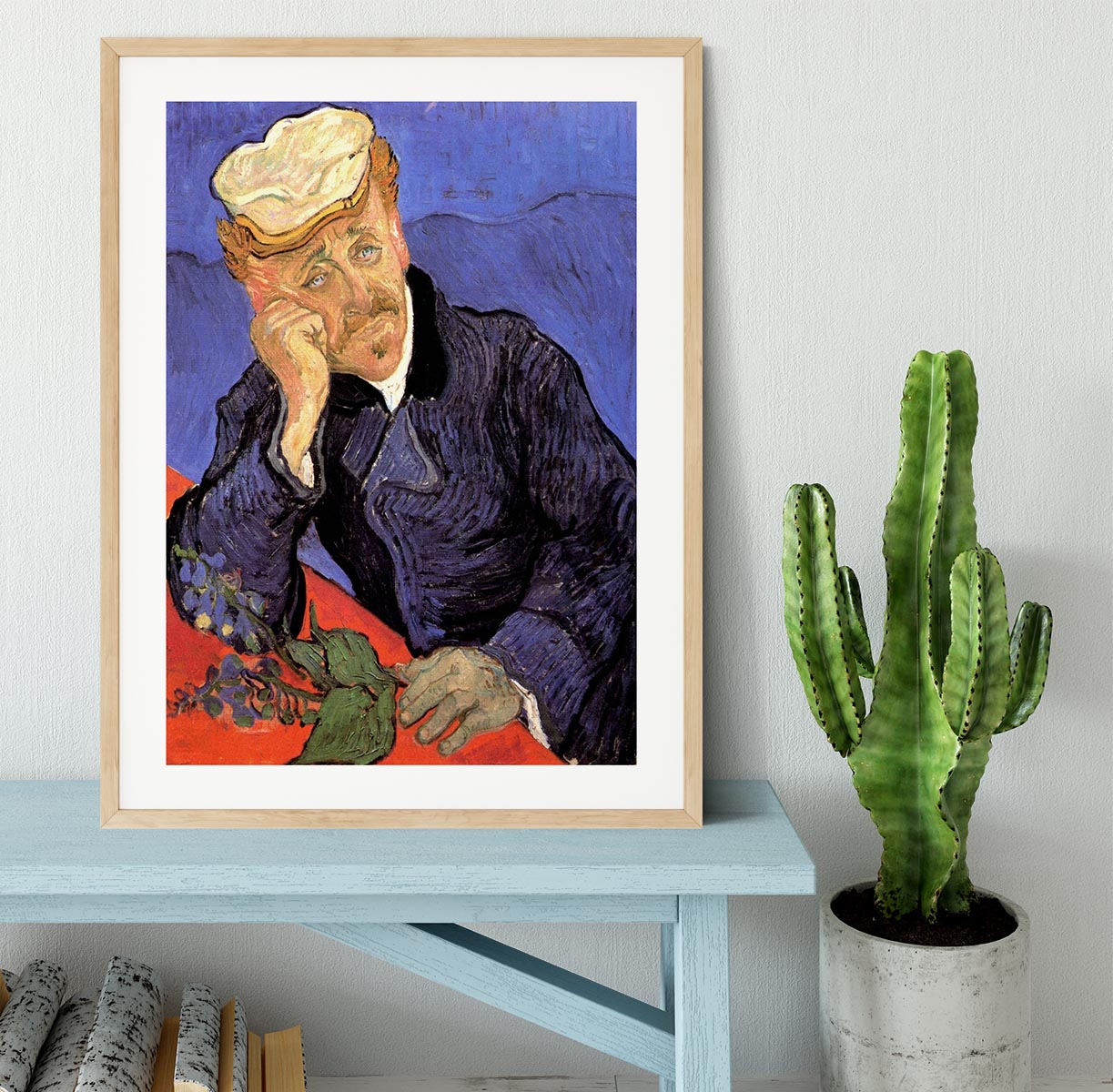 Portrait of Doctor Gachet by Van Gogh Framed Print - Canvas Art Rocks - 3