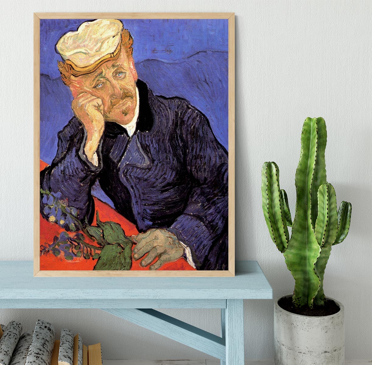 Portrait of Doctor Gachet by Van Gogh Framed Print - Canvas Art Rocks - 4