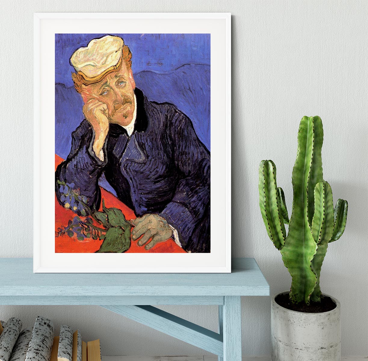Portrait of Doctor Gachet by Van Gogh Framed Print - Canvas Art Rocks - 5