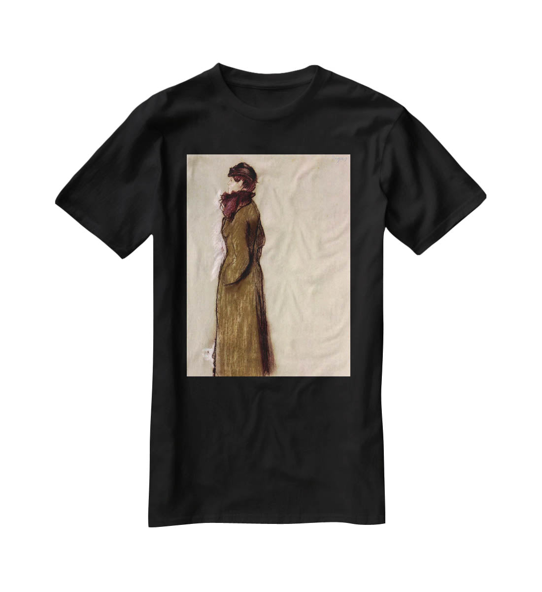 Portrait of Ellen AndrCe by Degas T-Shirt - Canvas Art Rocks - 1